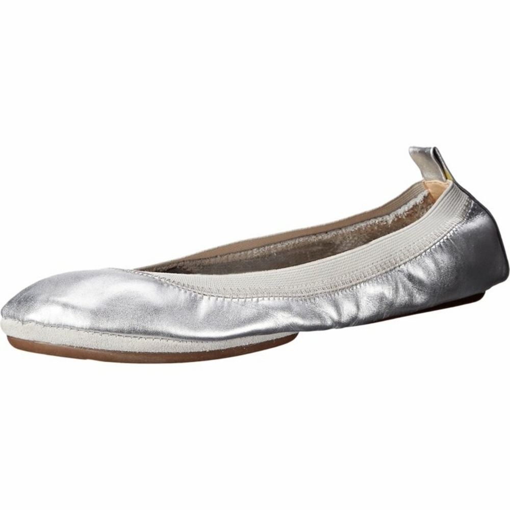 NWT, Yosi Samra Lara Silver Ballet Slippers